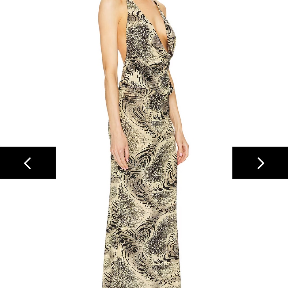 Revolve Superdown Stefania Halter Maxi Dress